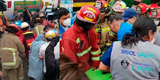 Ate: Mujer que casi pierde la vida en choque de cisterna con ferrocarril fue rescatada por los bomberos