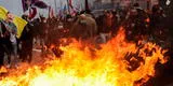 Francia: caos en París por las protestas kurdas que generan desmanes