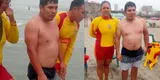 Chiclayo: joven va a la playa por Navidad, pero salvavidas van a su rescate y lo salvan de ahogarse [VIDEO]