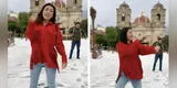 Graba reto de baile durante granizada en Huancayo y usuarios quedan en shock: “¿Qué parte de EE.UU. es?”