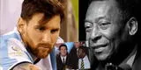 Messi comparte emotiva foto al lado de Pelé y dedica sentido mensaje al 'rey del fútbol': "Descansa en paz"