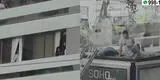 Miraflores: mujer cae del cuarto piso de edificio, pero árbol la salva de milagro