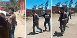 Huancavelica: cliente moroso golpea y deja inconsciente a trabajadora que le cobraba deuda bancaria