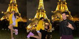 Patricio Parodi y Luciana Fuster: sus románticas fotos de Año Nuevo en la torre Eiffel