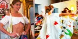 Alessia Rovegno modela imponente con capa pintada por ella misma para Miss Universo 2022
