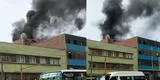 La Victoria: fuerte incendio consumió galería en el jirón Parinacochas