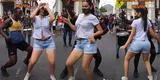 Bailarín del Centro de Lima se enfrenta a un duelo de baile con joven y sus movimientos se vuelven viral
