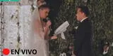 Brunella Horna y Richard Acuña se casaron EN VIVO: La pareja sorprende con primer baile como esposos