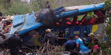 Áncash: bus cae a un abismo de 200 metros en Sihuas y deja 7 fallecidos