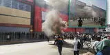 Manifestantes intentan saquear Plaza Vea de Tacna y PNP lucha por detenerlos
