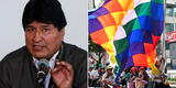 Evo Morales asegura que se pretende "estigmatizar la Wiphala" y pide parar asesinatos en Perú