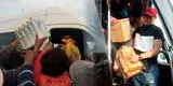 Comerciantes de Arequipa donan víveres para manifestantes de Puno que viajan a Lima
