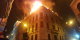 Incendio en Plaza San Martín: gigantesco incendio pasa a código 3 y consume edifico en centro histórico