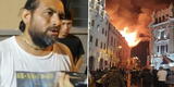 Hijo de dueña de edificio incendiado en Plaza San Martín revela que PNP "arrojó bomba lacrimógena al techo"