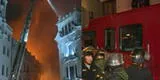 Incendio destruye casona cerca a la Plaza San Martín