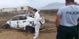 Trujillo: hallan cuerpo de mujer calcinado debajo de vehículo quemado