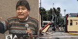 Evo Morales se solidariza con la San Marcos tras intervención policial: "Al estilo de las peores dictaduras"
