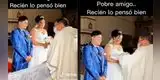 Novio le confiesa a cura que se casa por obligación y su reacción es viral: “Suspendemos la boda”