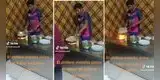 Peruano sorprende preparando chaufa en Juliaca, pero usuarios exponen singular detalle: “En el piso”