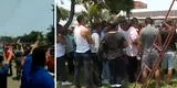 Callao: taxistas de Aeropuerto Jorge Chávez enfrentan y expulsan a manifestantes que pretendían tomar la base
