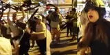 Captan a grupo "La Resistencia", escupiendo y agrediendo a manifestantes en Miraflores