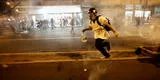 Protestas en Lima: Manifestantes nuevamente utilizan artefactos pirotécnicos para atacar a la Policía