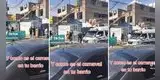 "¿Y cómo es el carnaval en tu barrio?": jóvenes 'acorralan' a combi con globos de agua y momento es viral
