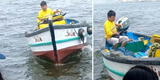 Peruano llega en bote a playa de Pucusana para vender helados a turistas y causa furor en las redes