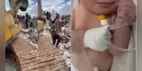 Recién nacida sobrevivió por tener el cordón umbilical unido a su madre fallecida tras el terremoto en Siria
