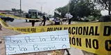 "Paga por las buenas": asesinan a hombre en la Av. Ramiro Prialé y sicarios dejan terrorífica nota en cadáver