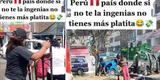 Peruana es un éxito con singular ingenio para ganar dinero en la calle y es viral: “Así se sale adelante”