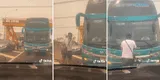 Joven persigue a bus de Civa para que lo lleven, pero conductor se niega y usuarios en TikTok abren polémica
