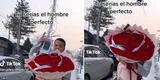 Intenta sorprender a su pareja con rosas y iPhone, pero comete tremendo blooper y es viral en TikTok