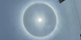 Enorme halo solar cubre el cielo de Lima y sorprenden a transeúntes