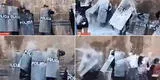 Policías peruanos son bañados de singular forma en carnavales de Cusco: “Así deberían ser las protestas”