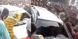 Carnaval en Ferreñafe: conductor casi atropella a asistentes y ellos le rompieron las lunas del carro