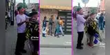 Peluquero no quiere perderse la pelea en su barrio y se las ingenia con su cliente: “Tocó salir”