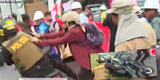 Miraflores: presunto manifestante tumbó a PNP motorizado y desató enfrentamientos en marcha contra Boluarte
