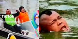 Mayimbú se cae al lago en su primera "cita" y vuelve viral: "Los peces tienen comida para todo el año"