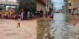 Lambayeque: Damnificados toman como refugio un parque luego de que sus casas quedaran colmadas de agua