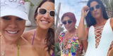 Magaly Medina y María Pía juntas como hermanitas en tarde de piscina: "¡Domingo!"