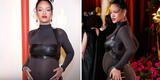 Rihanna sorprendió al lucir su 'pancita' en los Oscars 2023 con llamativo vestido
