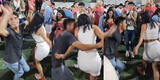 Jóvenes peruanos se roban el show con singulares pasos de baile en fiesta cajamarquina y es viral en TikTok