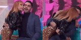 La Tigresa del Oriente sufrió aparatosa caída cuando trató de besar a presentador de Telemundo