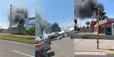 UPC: incendio de grandes proporciones se produce en las inmediaciones de campus universitario