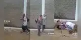 Peruano en estado de ebriedad trató de cruzar las calles inundadas por los huaicos: "No se vayan a caer"