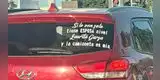 “La camioneta es mía”: Esposa deja ‘advertencia’ en el carro de su marido y arrasa en redes sociales