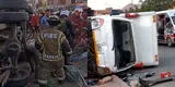 Comas: Joven trabajador muere aplastado por furgoneta que se salió de control en la Av. Túpac Amaru