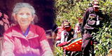¡Un milagro! La Libertad: adulta mayor de 91 años apareció con vida en un abismo luego de estar desaparecida varios días