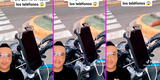 Motociclista comparte singular 'truco' para evitar el robo de celulares y es viral en TikTok